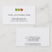 Tri FarbeBlätter Visitenkarte (Vorne/Hinten)