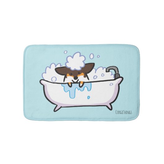 Tri Farbecorgi-Bad-Matte Badematte (Vorderseite)