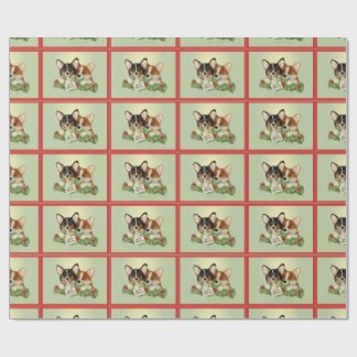 Tri Farbecorgi-WeihnachtsPackpapier Geschenkpapier