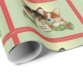 Tri Farbecorgi-WeihnachtsPackpapier Geschenkpapier (Rolleneckpunkt)