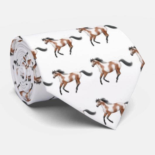 Tri Farben-PferdeKrawatte Krawatte (Gerollt)