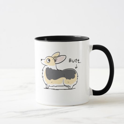 Tri FarbePembrokecorgi-Hintern-Tasse Tasse (Rechts)