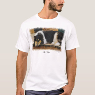 Tri Farberaue Collie-Geschenke T-Shirt