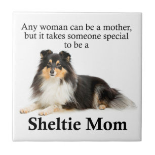 Tri FarbeSheltie Mama-Fliese Fliese