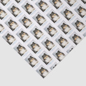 Tri FarbeSheltie Weihnachtsseidenpapier Seidenpapier (Ausschnitt)