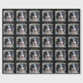 Tri farbiger Border-Collie-Hund Geschenkpapier (Flach)