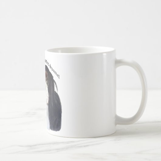 Tri Farbunbekümmerter Königcharles Spaniel Kaffeetasse (Rechts)