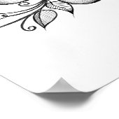 Tri-floral sketch poster (Ecke)