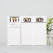 Tri-Fold Eyelash Beauty Broschüren (Stehend Vorderseite)