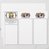 Tri-Fold Eyelash Beauty Broschüren (Vorne/Hinten)