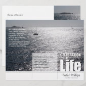 Tri-Fold-Meeresblick-Gedenkfeier-Programmflyer (Vorne/Hinten)