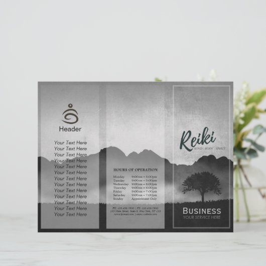 Tri-Fold Reiki Master Yoga Mediator (Stehend Vorderseite)