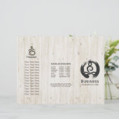 Tri-Fold Yoga Massage Broschüren Meditation Haltun (Stehend Vorderseite)