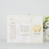 Tri-Fold Yoga Massage Broschüren Meditation Haltun (Stehend Vorderseite)