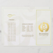 Tri-Fold Yoga Massage Broschüren Meditation Haltun (Vorne/Hinten)