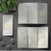 Tri-Fold Yoga Massage Broschüren Meditation Haltun