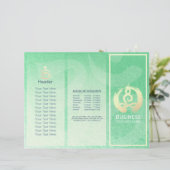 Tri-Fold Yoga Massage Broschüren Meditation Haltun (Stehend Vorderseite)