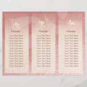 Tri-Fold Yoga Massage Broschüren Meditation Haltun (Rückseite)