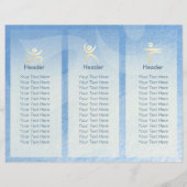 Tri-Fold Yoga Massage Broschüren Meditation Haltun (Rückseite)