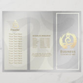 Tri-Fold Yoga Massage Broschüren Meditation Haltun (Vorderseite)