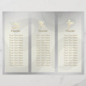 Tri-Fold Yoga Massage Broschüren Meditation Haltun (Rückseite)