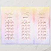 Tri-Fold Yoga Massage Broschüren Medizin Pose Om (Rückseite)