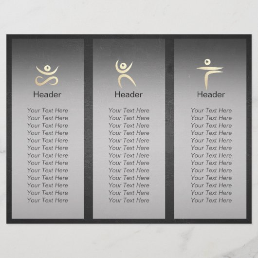 Tri-Fold Yoga Studio Broschüren Root Chakra Mantra (Rückseite)