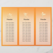 Tri-Fold Yoga Studio Broschüren Root Chakra Mantra (Rückseite)