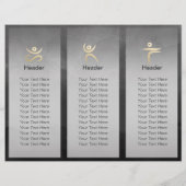 Tri-Fold Yoga Studio Life Coach Broschüre Om Symbo (Hinten)