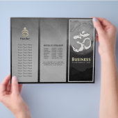 Tri-Fold Yoga Studio Life Coach Broschüre Om Symbo (Hand)