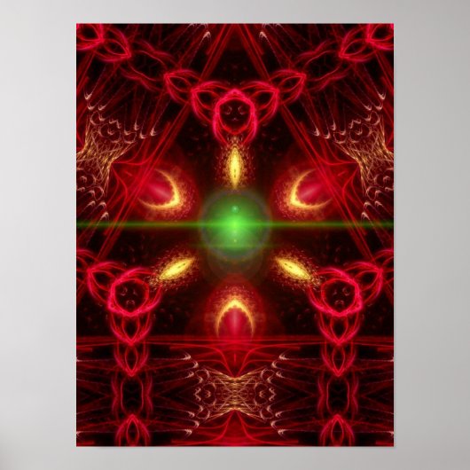 Tri-Fraktal-Poster Poster (Vorne)