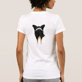 Tri glatte Collie-Mama T-Shirt (Rückseite)