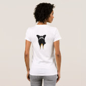 Tri glatte Collie-Mama T-Shirt (Schwarz voll)