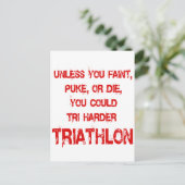 Tri Harder Postkarte (Stehend Vorderseite)