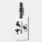 Tri harte Triathlon-Geschenke Kleidung und Zusätze Gepäckanhänger (Vorderseite vertikal)