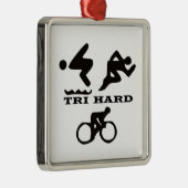Tri harte Triathlon-Geschenke Kleidung und Zusätze Ornament Aus Metall (Rechts)