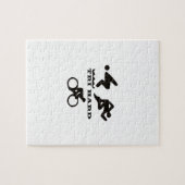 Tri harte Triathlon-Geschenke Kleidung und Zusätze Puzzle (Horizontal)