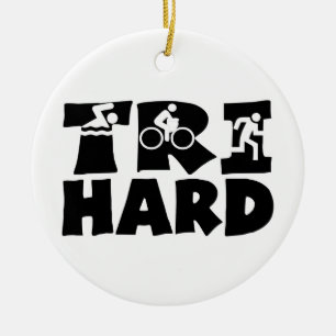 Tri hartes keramik ornament