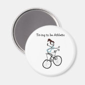 Tri-ing als Athletikmagnet Magnet (Vorderseite/Rückseite)