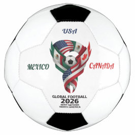 Tri-Nation Soccer Ball | Mexico USA Canada | 2026 