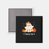 Tri Niedlich Halloween Spooky Mexican Ghost Spangl Magnet (Vorderseite/Rückseite)
