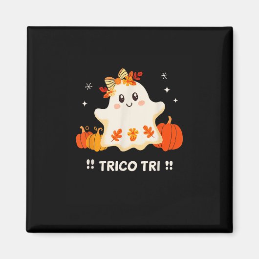 Tri Niedlich Halloween Spooky Mexican Ghost Spangl Magnet (Vorne)