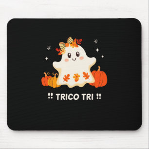 Tri Niedlich Halloween Spooky Mexican Ghost Spangl Mousepad
