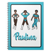 Tri Pose Dancer Aqua #1 Notizblock (Vorderseite)