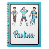 Tri Pose Dancer Aqua #2 Notizblock (Vorderseite)