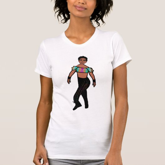 Tri Pose Dancer Pastel & Black #1 T-Shirt (Vorderseite)