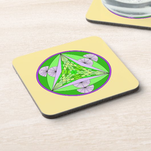 Tri-Pyramid Tiger Untersetzer (Linke Seite)