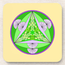 Tri-Pyramid Tiger Untersetzer