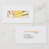 Tri Quadrate - Sonnenuntergang Visitenkarte (Vorne/Hinten)