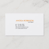 Tri Quadrate - Sonnenuntergang Visitenkarte (Rückseite)